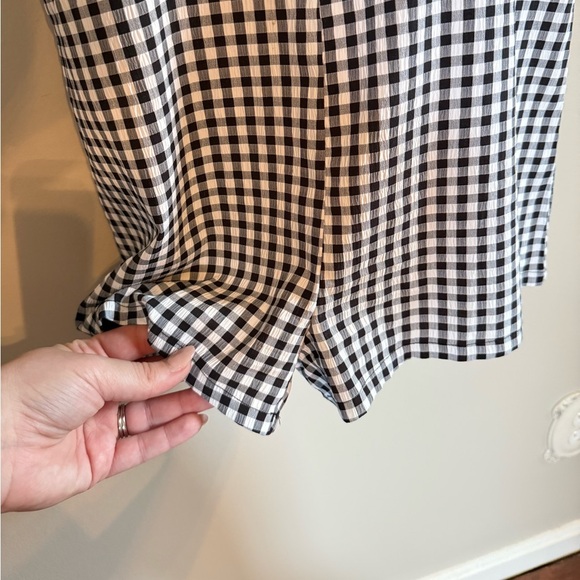 Altard‎ State • Gingham Puff Sleeve Romper Square Neck XS Preppy Summer Casual - Picture 3 of 7
